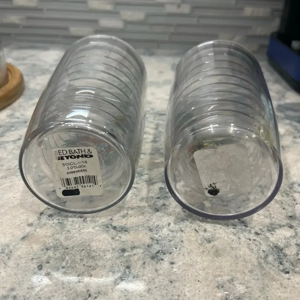 Lot of 2 Tervis Tumbler Margaritaville 16oz Cups 5 O'Clock License to Chill